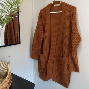 Torrid Rust Color Knit Cardigan